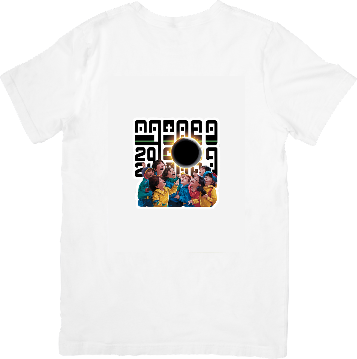 Solar Eclipse 2024 T-Shirt | Retro Crowd Watching Graphic Tee | Astronomy Gift