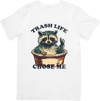 Thumbnail for Trash Life Chose Me Raccoon Vintage Funny Animal Graphic Tee for Humor Lovers