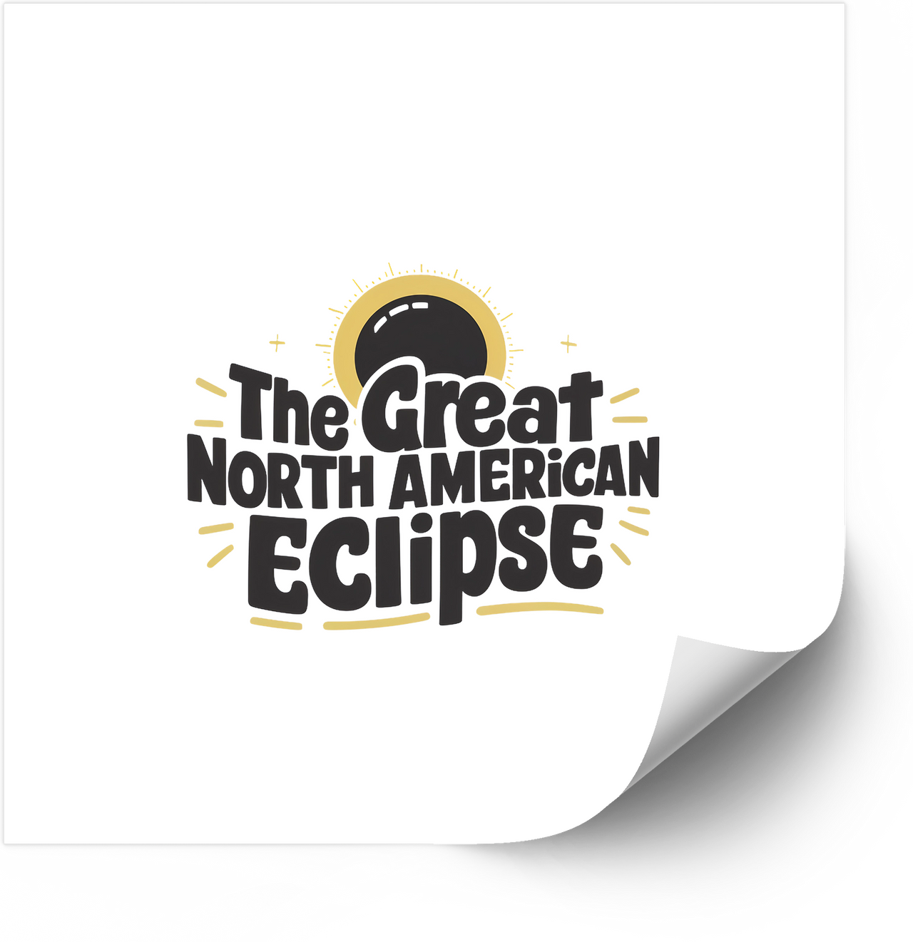 His Glory Fills The Heavens Eclipse Vintage Faith Celestial Solar Event Vinyl Decal