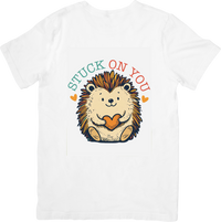 Thumbnail for Stuck On You Hedgehog Cute Vintage Animal Graphic Tee Perfect Love and Valentine Gift