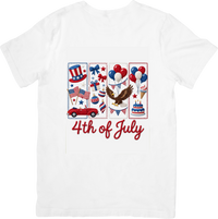 Thumbnail for Fourth of July Collage Patriotic Independence Day Graphic Tee July 4th Gift