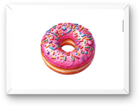 Thumbnail for Pink Sprinkle Donut Wall Art | Colorful Watercolor Dessert Print | Bakery Kitchen Gift