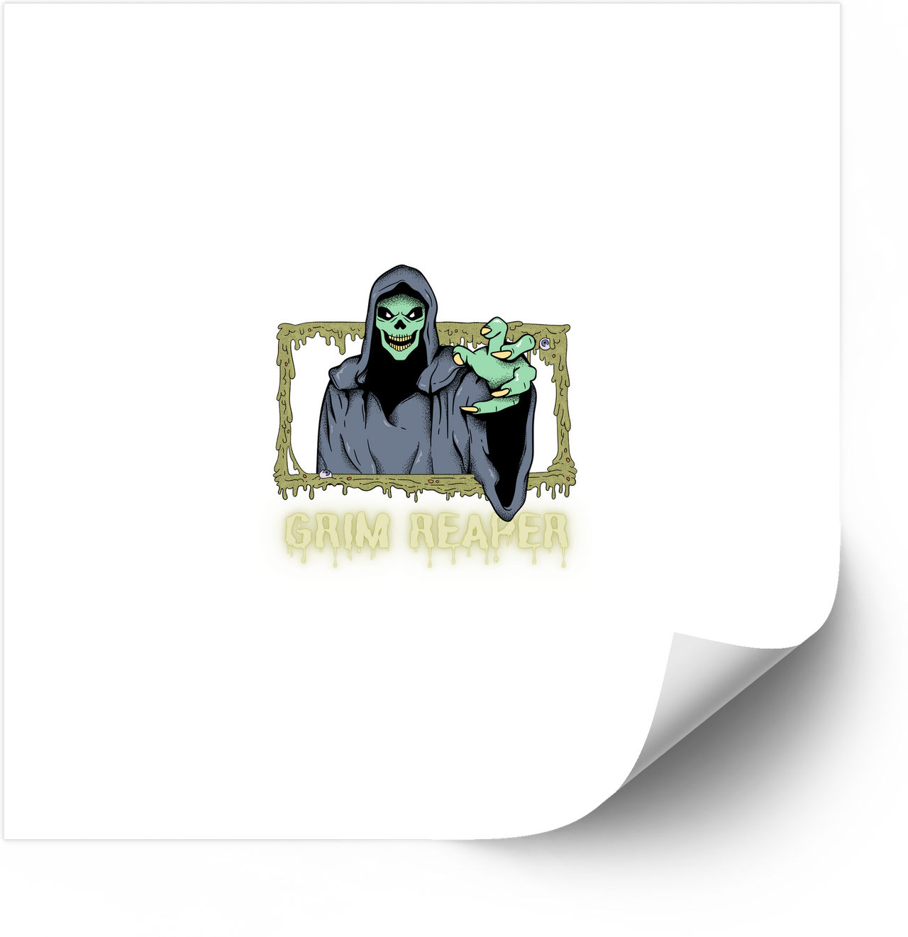 Grim Reaper Dark Halloween Spooky Bold Horror Gothic Vinyl Decal Sticker