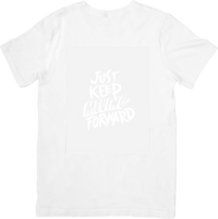 Thumbnail for Just Keep Moving Forward Minimalist Motivational Graphic Tee for Persistent Souls