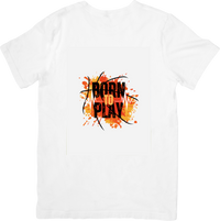 Thumbnail for Born To Play Basketball Grunge Sports Graphic Tee for Ballers and Hoop Dreamers
