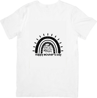 Thumbnail for Happy Mothers Day Boho Rainbow Minimalist Floral Graphic Tee Mom Appreciation Gift